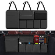 NEWFOM front view showing hanging organizer and organized pockets for convenience