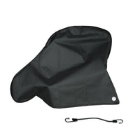 NEWFOM front view of hitch cover showing full drawbar protection and weather resistance