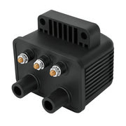 NEWHOW ignition coil front view showing compact oil-filled canister and black finish, reliable replacement