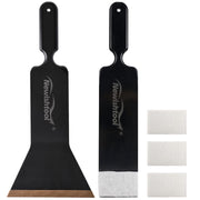 NEWISHTOOL bulldozer squeegee front view showing wide PTFE edge for smooth installs