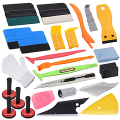 NEWISHTOOL front packaging showing complete vinyl wrap kit benefits