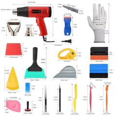 NEWISHTOOL heat gun with LCD display and nozzles delivering controlled heat for safer stretching