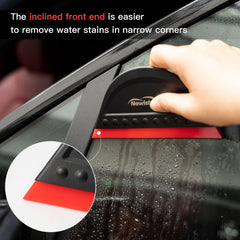 NEWISHTOOL squeegee held in hand showing palm-sized scale and improved control