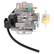 NewYall carburetor front view showing mounting points and benefit of easy fit