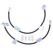 NewYall front hose pair packaging showing kit and benefit of ready fit