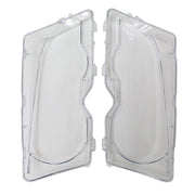 NewYall front packaging showing left and right clear headlight lens covers and fitment benefit