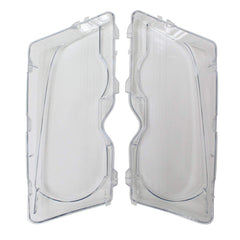 NewYall front packaging showing left and right clear headlight lens covers and fitment benefit