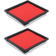 NewYall front packaging showing dual engine air filter set and compatibility listing benefits