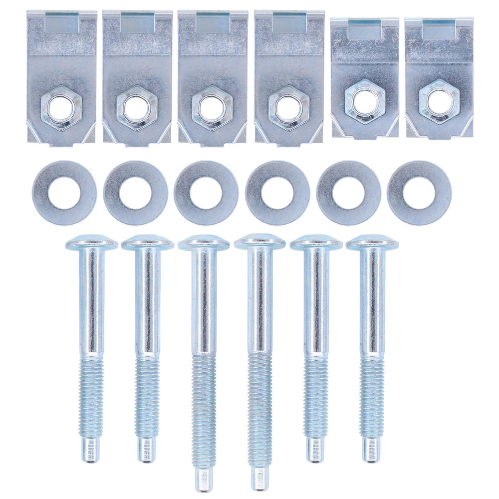 NewYall front packaging showing bolt kit and clear component inventory benefit
