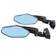 NewYall Racing front view mirror showing compact profile and improved sightlines