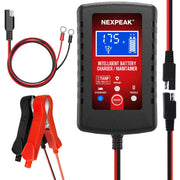 NEXPEAK front view of charger showing compact housing and ports for safe storage