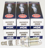 NGK 2668 front packaging showing six plugs and model label for easy identification