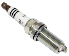 NGK 6619 side view showing threads and ceramic insulator for secure fit and heat control