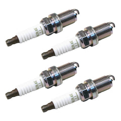 NGK BKR4E-11 front view showing four plugs and clear identification benefit