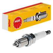 NGK BKR6E front packaging shows brand and four-plug box, reliable replacement