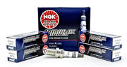 NGK front packaging showing BKR6EIX 4-pack, clear OEM labeling and protection