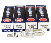NGK BKR8EIX front packaging showing brand and 4-pack benefit