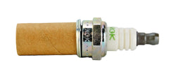NGK BPM8Y cold-rolled thread detail preventing cross-threading and protecting heads