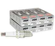 NGK BPR5ES-11 front pack showing eight spark plugs and packaging for easy identification