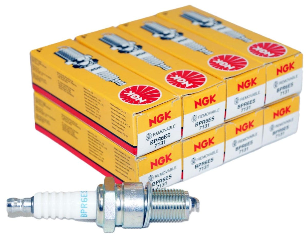 NGK BPR6ES front packaging showing brand and 8-pack convenience