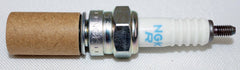 close-up of NGK CR7E electrode detail showing precise gap for reliable ignition