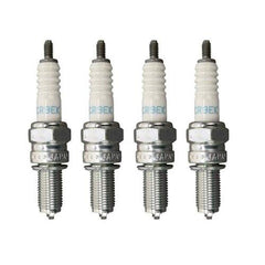 NGK electrode close-up of CR9EK plug, highlighting precise gap and durable construction