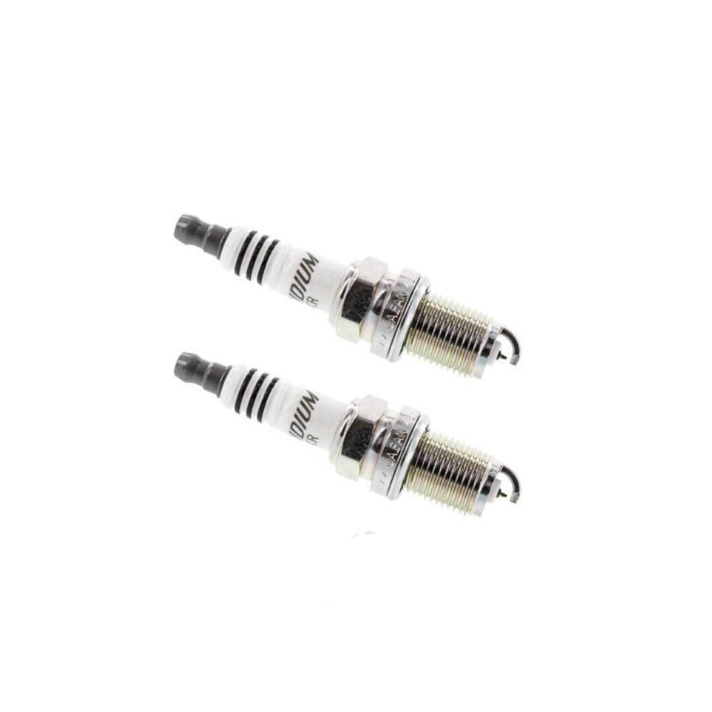 NGK iridium IX front packaging showing two spark plugs and part code, highlights durability