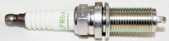 Detailed view of NGK LFR6A electrode showing precision machining for reliable spark