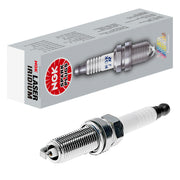 NGK LKAR8AI9 front packaging showing product and fitment, reliable replacement benefit