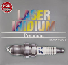 NGK close-up of iridium electrode highlighting durable fine-wire tip for longevity