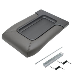 NHILES front view of center console lid showing fitted shape and factory look