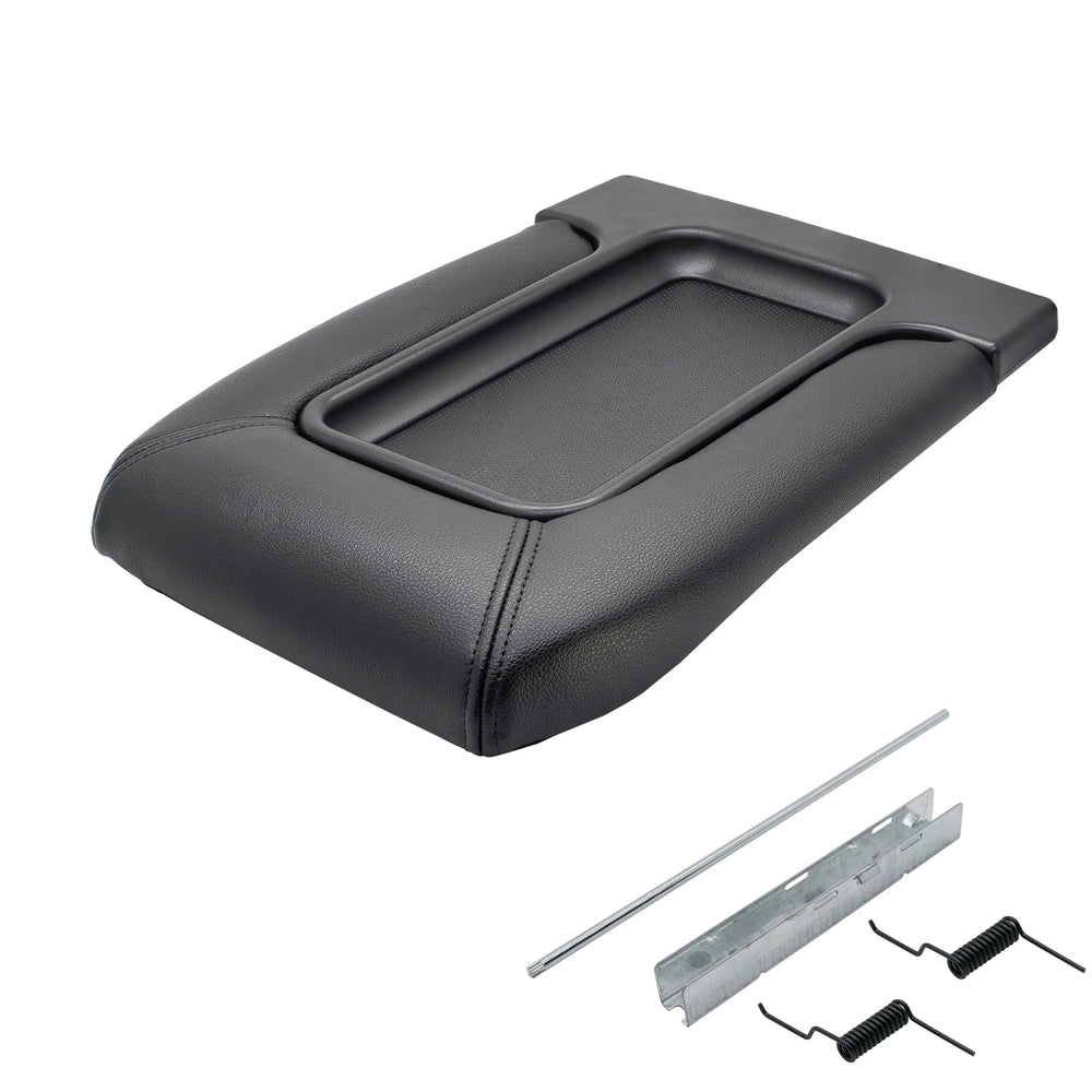 NHILES front view of replacement console lid showing clean fit and refreshed interior benefit
