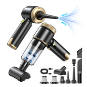 NHOWIN front view of black cordless vacuum showing compact design and portability benefit