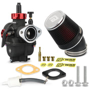 nibbi carburetor front view showing throat and mounting for straightforward fitment
