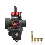 nibbi carburetor front view showing mounting points and polished body for precise fit