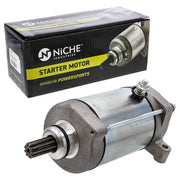 NICHE starter motor front view showing robust housing and direct-fit benefit
