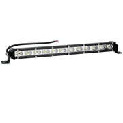 nifeida front view of 14 inch light bar showing full beam and compact design for powerful illumination