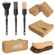 NIKCOSMK front packaging showing full 10-piece kit and benefits