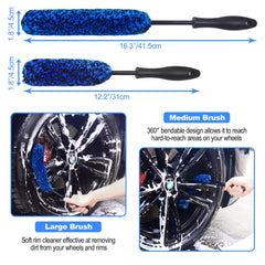 NIKCOSMK large woolie close-up showing soft fibers for safe rim cleaning and high solution retention