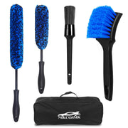NIKCOSMK wheel brush kit front view showing full set and benefits