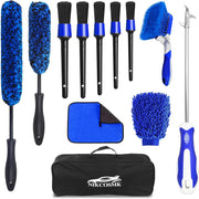 NIKCOSMK kit front view showing all brushes and accessories for organized cleaning