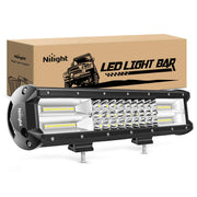 Nilight front view of LED light bar showing bright output benefit