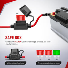 Nilight 5-pin rocker switch close-up with LED illumination for easy night operation