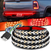 Nilight front view of 60-inch tailgate strip showing full-length visibility