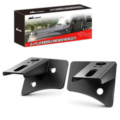 Nilight A-pillar bracket front view showing clean mount and easy installation benefit