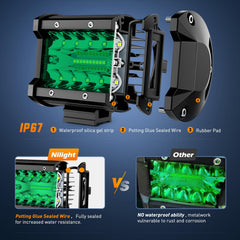 Nilight beam pattern on road showing long-range spot and wide flood coverage