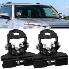 Nilight bracket front view showing durable stainless steel and tidy hardware, ensures reliable mounting