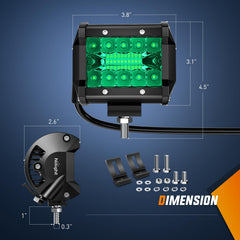Nilight close-up of 20 LED chips highlighting concentrated combo beam design