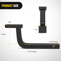 Nilight close-up of 1-1/4-inch shank highlighting easy insertion benefit