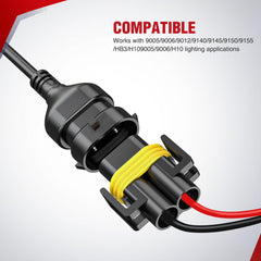 Nilight compatible socket close-up fitting 9005/9006 bulbs reliably